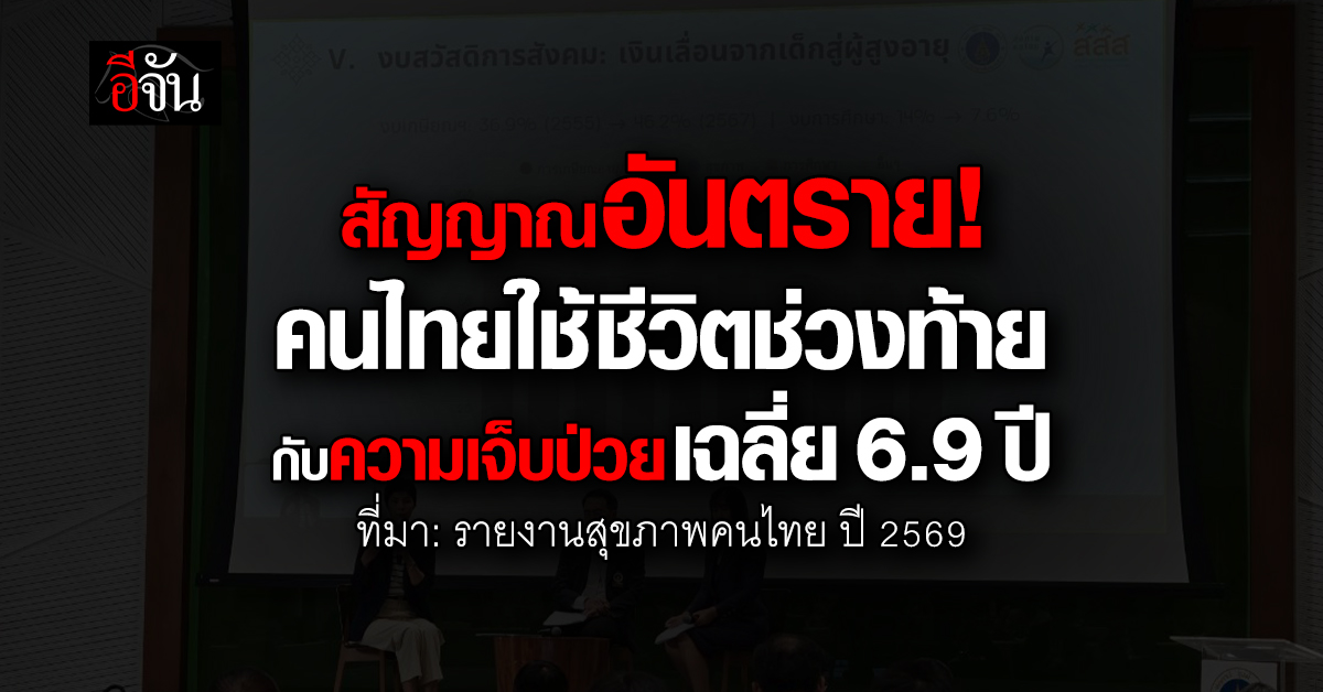 สสส.-ม.มหิดล เปิดรายงานสุขภาพคนไทย ปี 69 ชี้ คนไทยต้องใช้ชีว